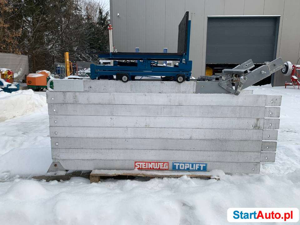 Drabina winda dekarska wciągarka 230v budowlana dachówki alu