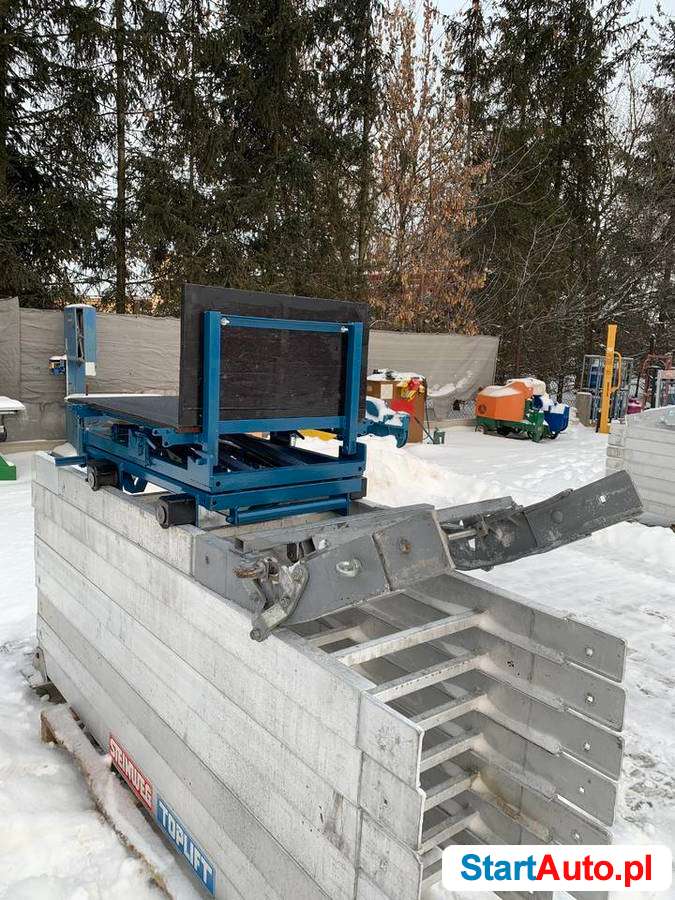 Drabina winda dekarska wciągarka 230v budowlana dachówki alu