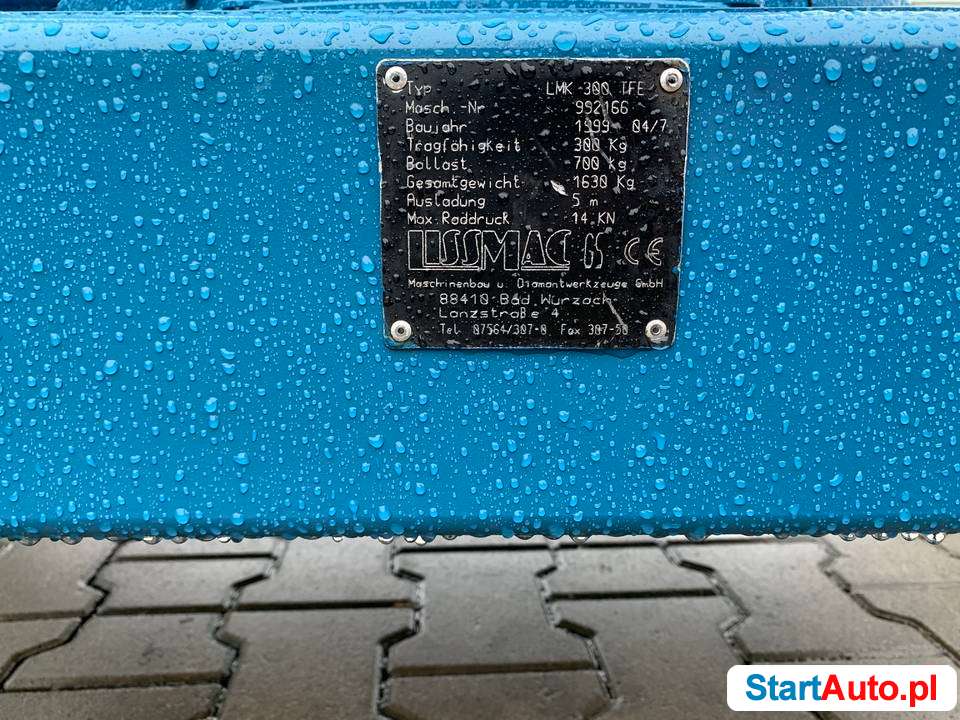 Dźwig LISSMAC LMK 300 TFE podnośnik budowlany wciągarka kran