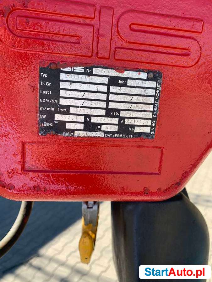 Dźwig Steinweg MK-2- minikran podnośnik budowlany murarski