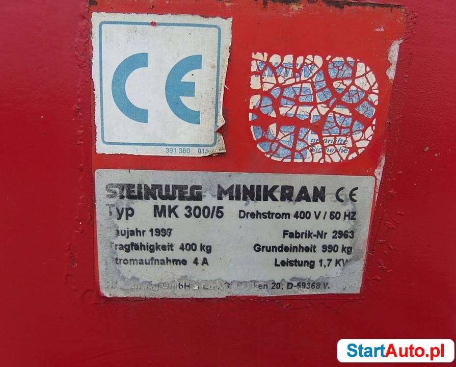 Dźwig Steinweg MK-300/5 Minikran.
