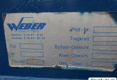 Dźwig WEBER TYP 7 / udźwig 400/800 kg.