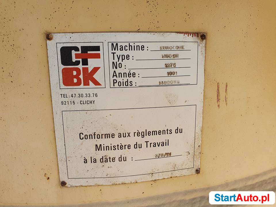 Eurocone 1150 SN CFBK Kruszarka metso pegson