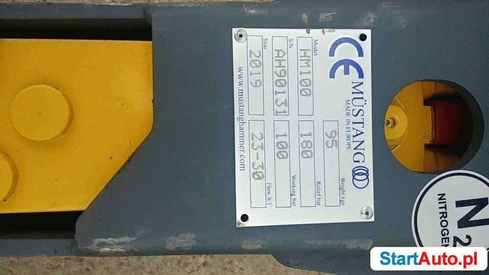 fabrycznie nowy młot wyburzeniowy 100 kg do mini 1,5…3 ton