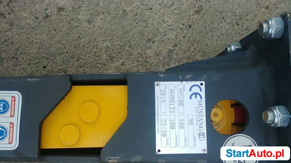 fabrycznie nowy młot wyburzeniowy 100 kg do mini 1,5…3 ton