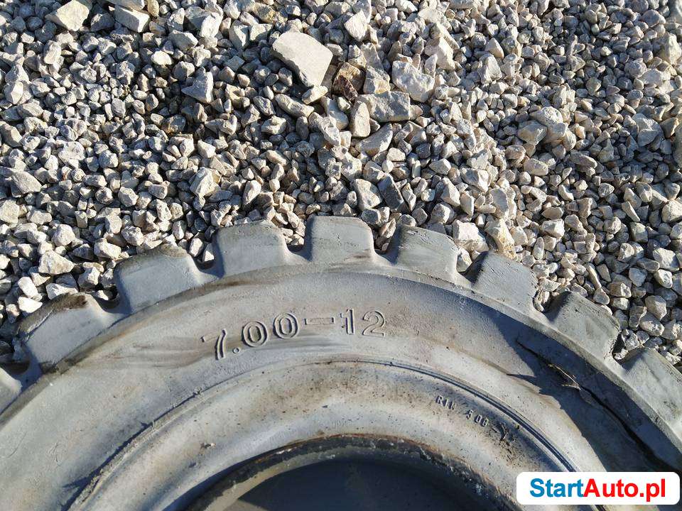 Koło [7.00-12] obręcz felga opona Wózek widłowy [110mm] [OS