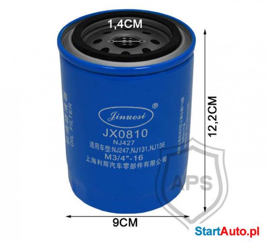 Filtr oleju JX0810
