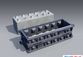 Formy do bloków kostek betonowych