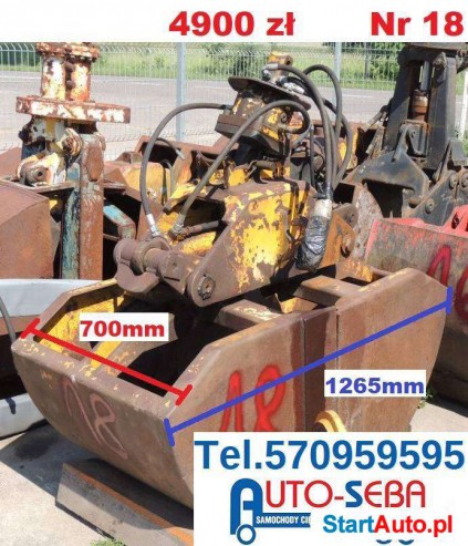 Fuchs Chwytak, Łyżka, Do Koparki JCB , CAT , Żurawia HDS