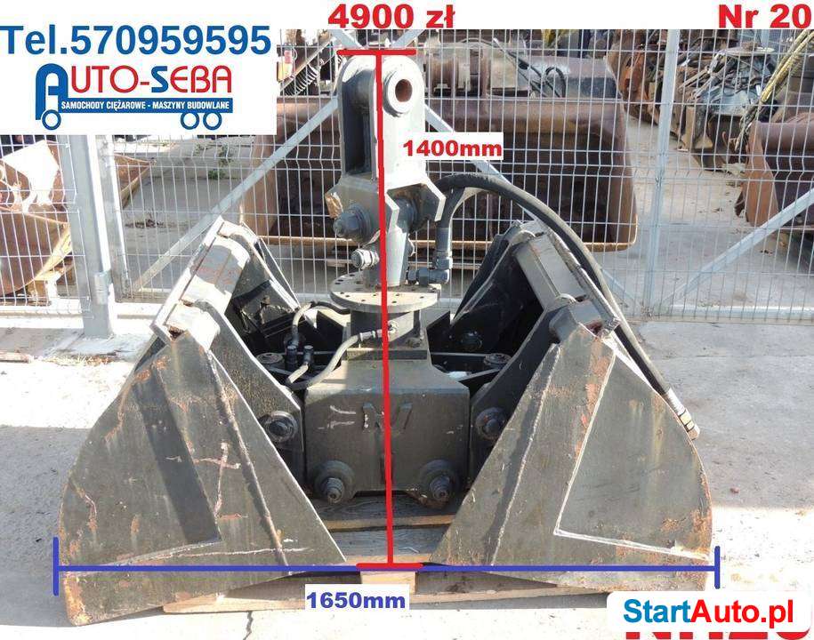 Fuchs Chwytak, Łyżka, Do Koparki JCB , CAT , Żurawia HDS