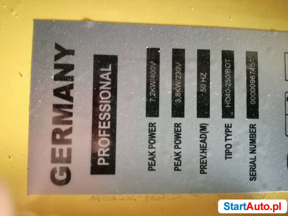 generator prądotwórczy ANBERGS AN 9001 zamiana na glebogryza