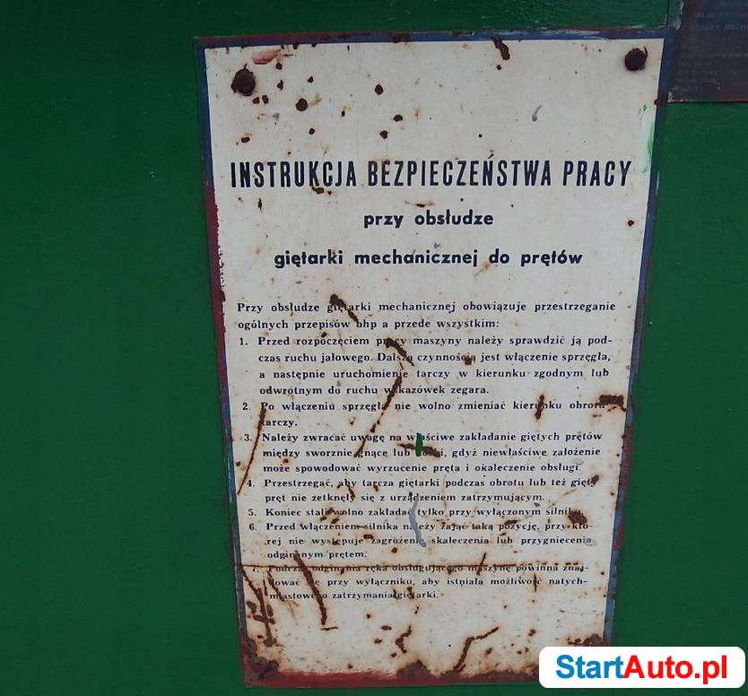 Giętarka zaginarka drutu prętów strzemion ZREMB G3