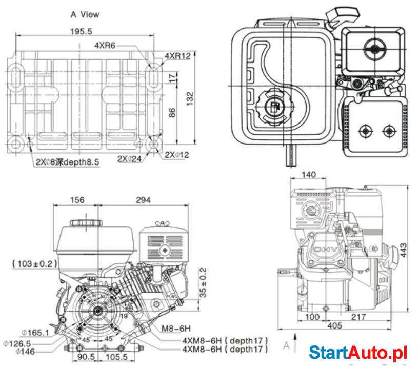 GX390 HONDA Silnik spalinowy 13 KM Zagęszczarka Zacieraczka