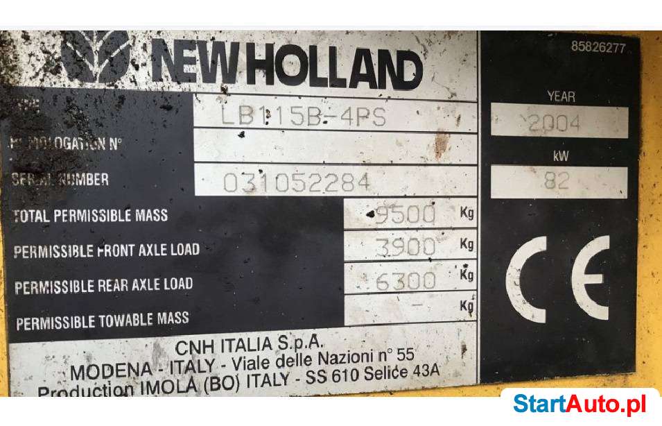 New Holland LB115 SS koparko ladowarka