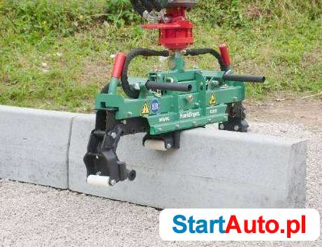 Hydrauliczny chwytak do krawężników