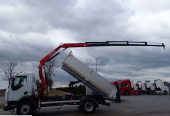 Renault MIDLUM 220 DXI / 4 X 2 / WYWROTKA – 4,2 M/ + HDS FASSI F95 – 12 M / STEROWANIE RADIOWE /MAŁY PRZEBIEG /