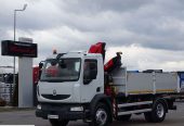 Renault MIDLUM 220 DXI / 4 X 2 / WYWROTKA – 4,2 M/ + HDS FASSI F95 – 12 M / STEROWANIE RADIOWE /MAŁY PRZEBIEG /