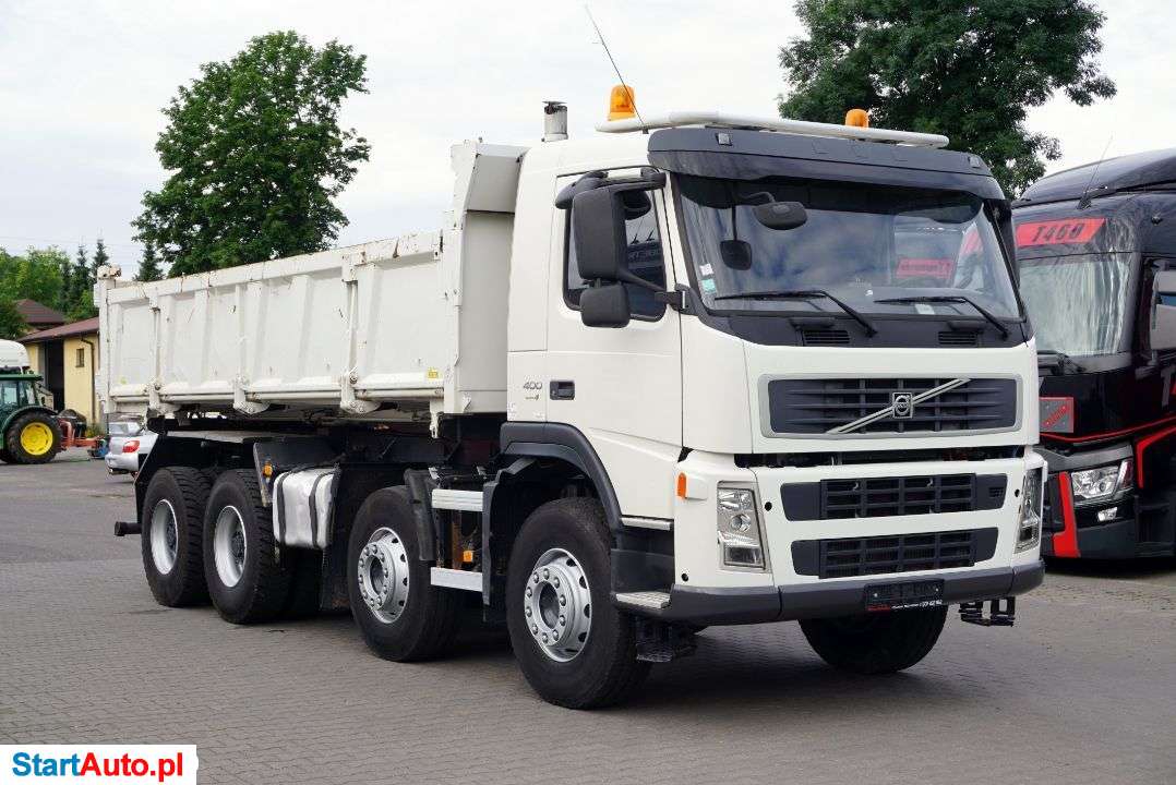 Volvo FM 400 / 8X4 / 3 STR. WYWROT / 2 X HYDROBURTA / MANUAL / SPROWADZONY
