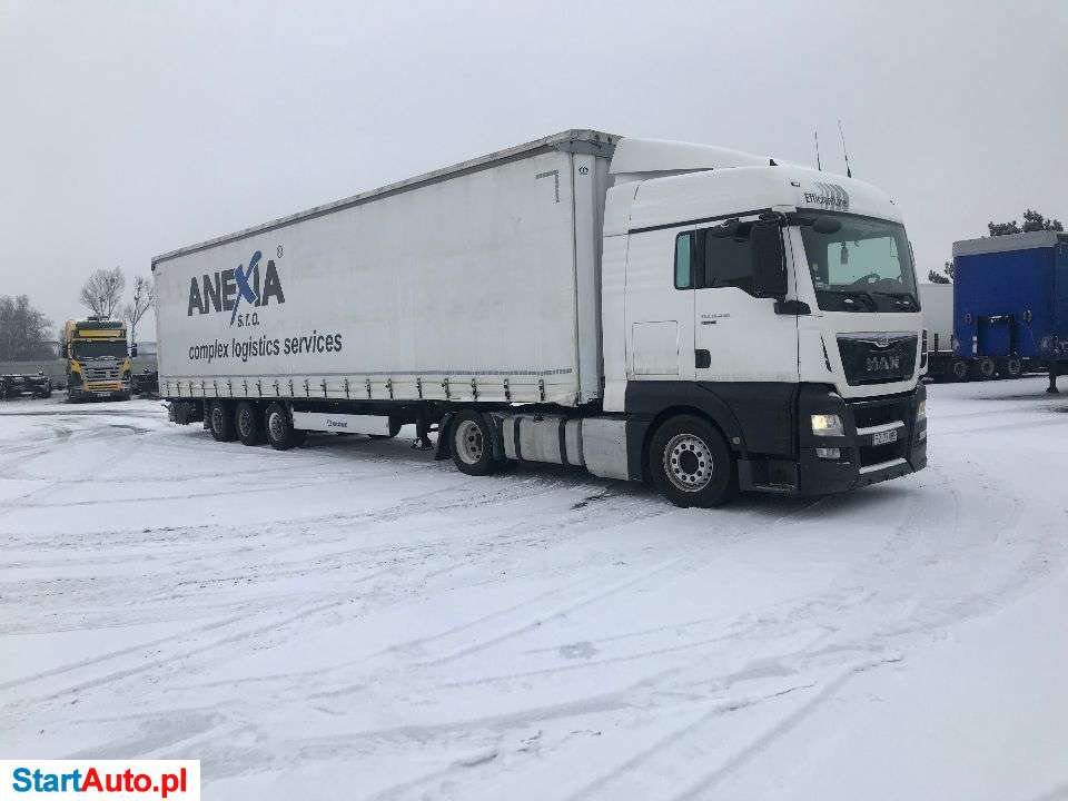 MAN WYNAJEM ZESTAW MEGA 3 H * MAN TGX EURO 6 / KRONE FIRANKA MEGA * DZIERŻAWA 7 TYS ZŁ ZESTAW