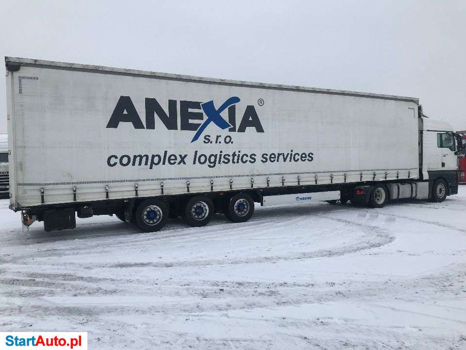 MAN WYNAJEM ZESTAW MEGA 3 H * MAN TGX EURO 6 / KRONE FIRANKA MEGA * DZIERŻAWA 7 TYS ZŁ ZESTAW