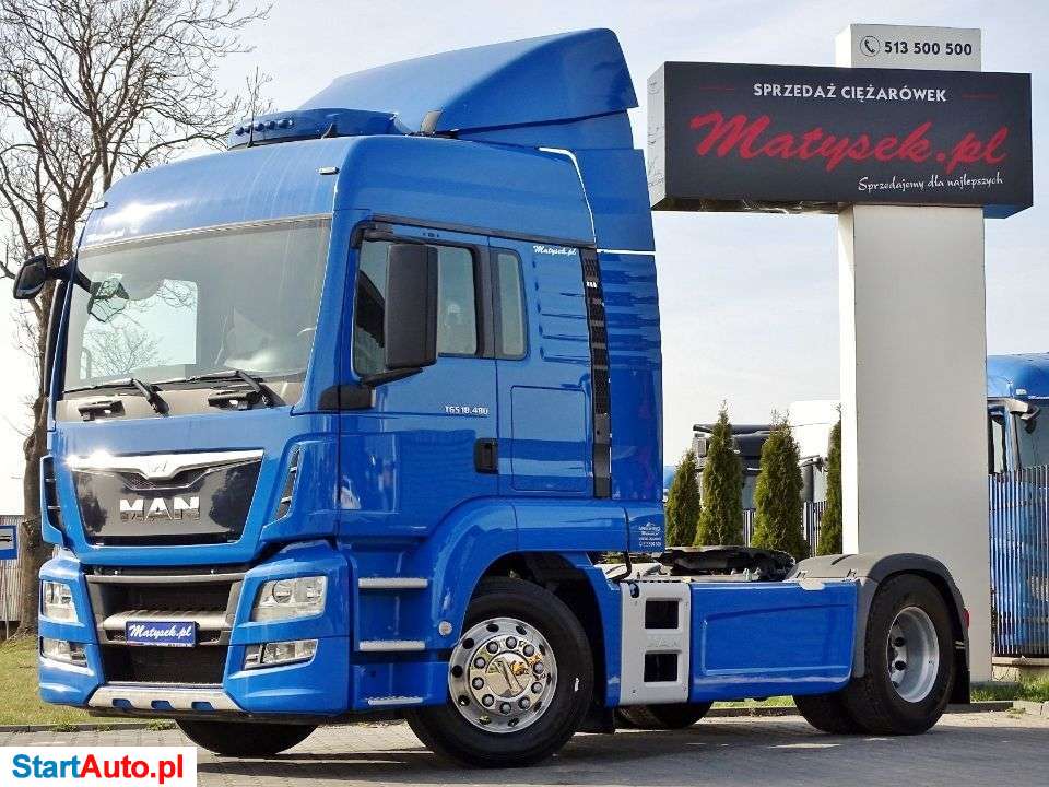 MAN TGS 18.480 / RETARDER / AUTOMAT / KLIMA POSTOJOWA / ALUFELGI / NOWE OPONY / EURO 6 /