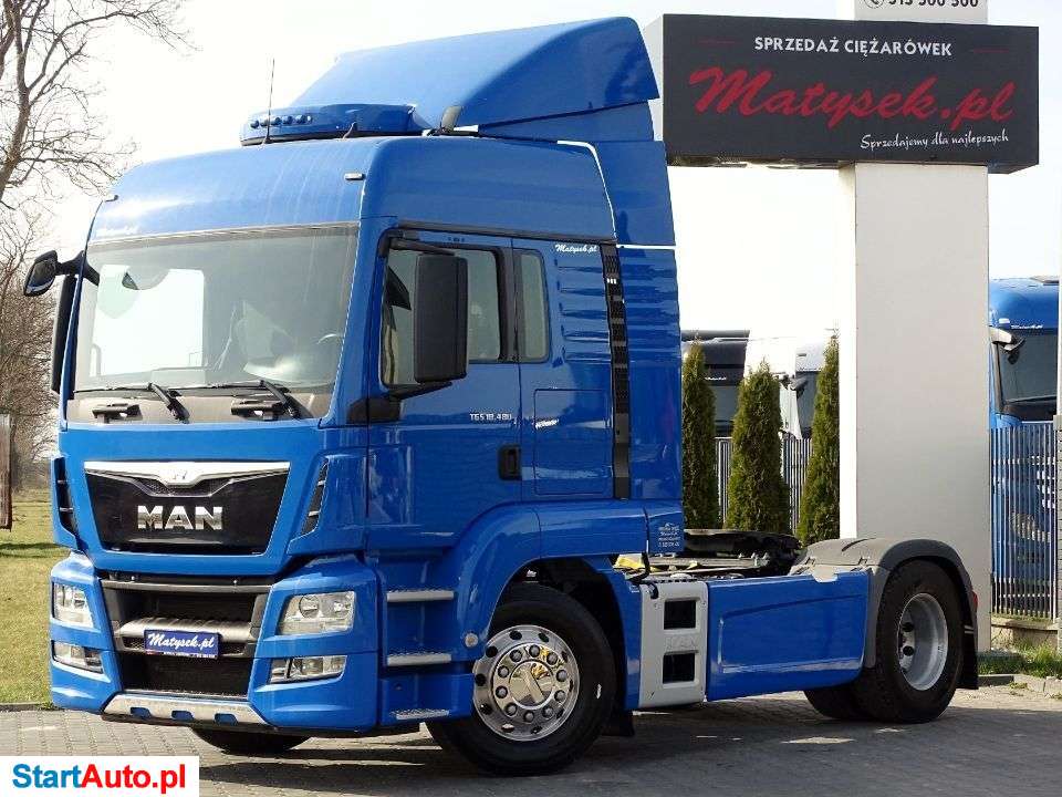 MAN TGS 18.480 / RETARDER / AUTOMAT / KLIMA POSTOJOWA / ALUFELGI / NOWE OPONY / EURO 6 /