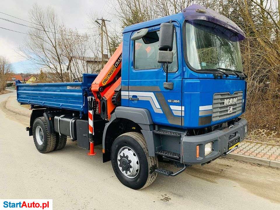 MAN MAN 4×4 KIPER WYWROTKA Z HDS PALFINGER 125 STAN IDEALNY