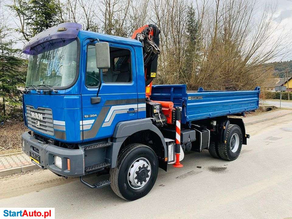 MAN MAN 4×4 KIPER WYWROTKA Z HDS PALFINGER 125 STAN IDEALNY