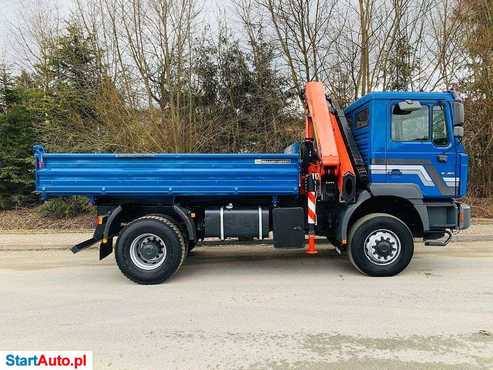 MAN MAN 4×4 KIPER WYWROTKA Z HDS PALFINGER 125 STAN IDEALNY