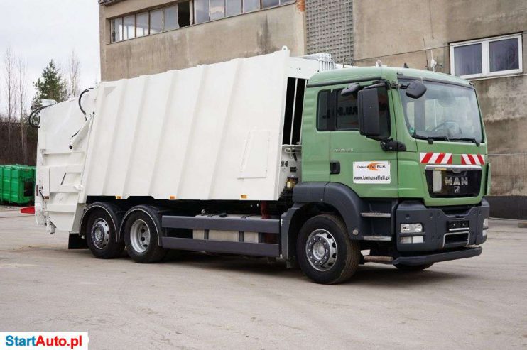 MAN TGS 26.320 Trzyosiowa Śmieciarka FAUN 524 M3 EURO 5