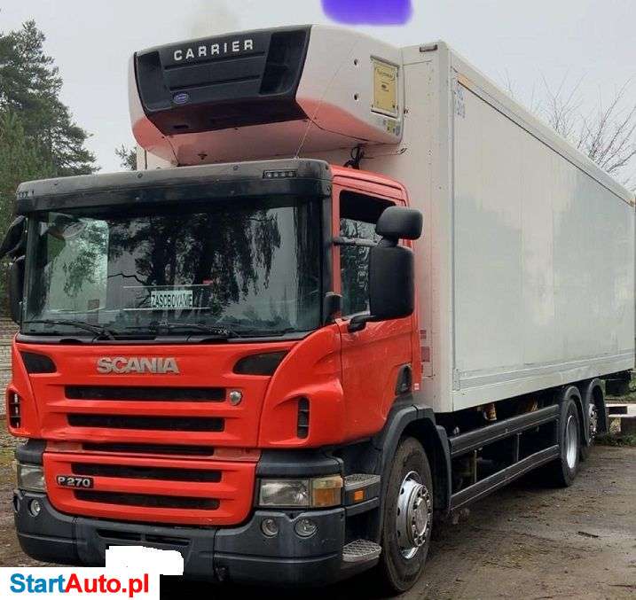 Scania P270 OPTICRUISE CHŁODNIA ROHR 9.00m 21PALET CARRIER SUPRA 950 DIESEL+ELEKTRYK 6×2 OŚ PODNOSZONA I SKRETNA WINDA Z TYŁU BAR EURO 4 2008r