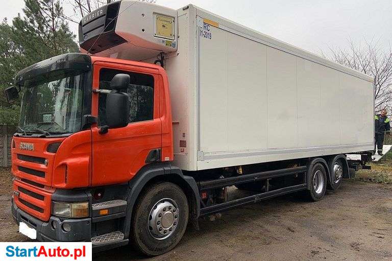 Scania P270 OPTICRUISE CHŁODNIA ROHR 9.00m 21PALET CARRIER SUPRA 950 DIESEL+ELEKTRYK 6×2 OŚ PODNOSZONA I SKRETNA WINDA Z TYŁU BAR EURO 4 2008r