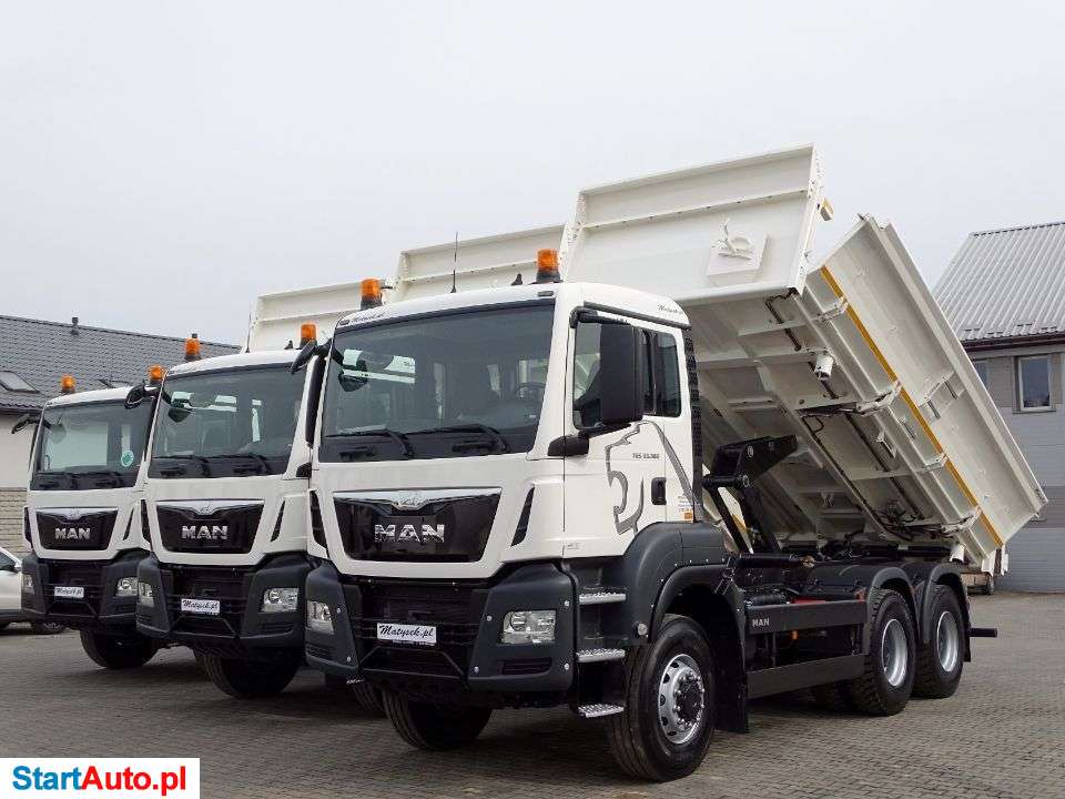MAN TGS 33.360 / 6 X 6 / WYWROTKA 2 STR/ HYDROBURTA / MANUAL / JAK NOWA / EURO 6 /