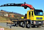 MAN TGA 41.480 Skrzynia 5,30m + HDS/PILOT 8×4 STAN BDB!