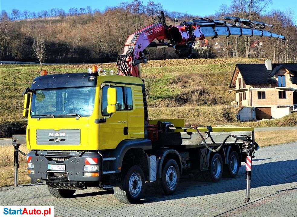 MAN TGA 41.480 Skrzynia 5,30m + HDS/PILOT 8×4 STAN BDB!