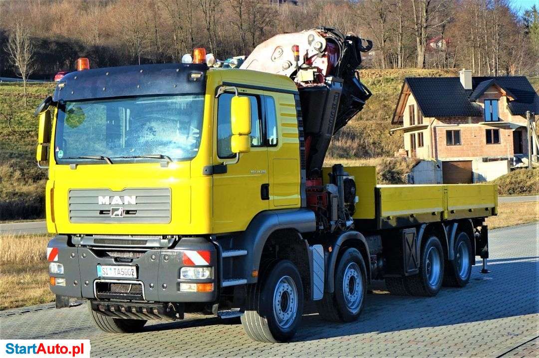 MAN TGA 41.480 Skrzynia 5,30m + HDS/PILOT 8×4 STAN BDB!