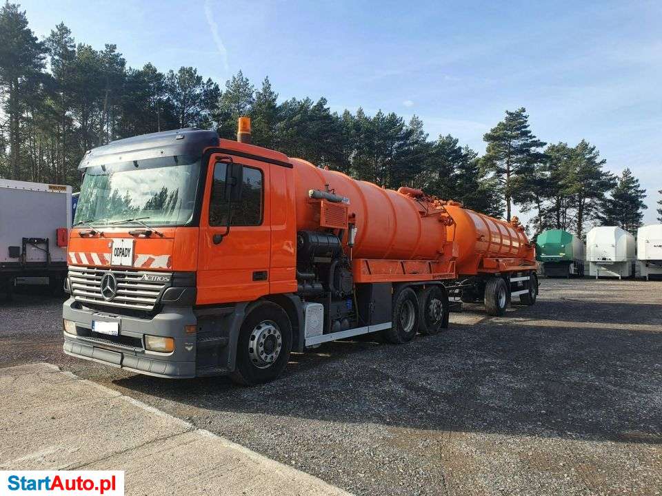 Mercedes-Benz Actros 2531 Kroll + Przyczepa Asenizacyjna Mały Bębnen Wysokociś