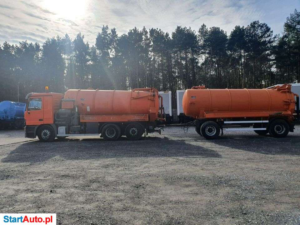 Mercedes-Benz Actros 2531 Kroll + Przyczepa Asenizacyjna Mały Bębnen Wysokociś