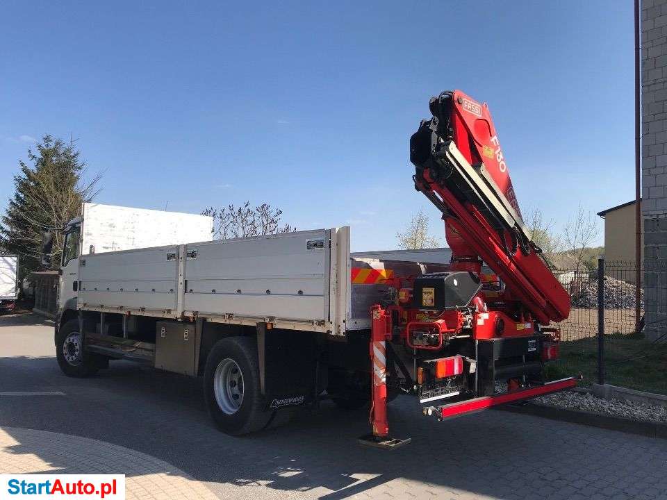 MAN TGM 18.340 Skrzyniowy + Dźwig HDS FASSI F130