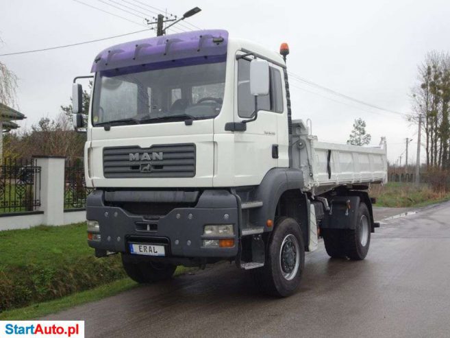 MAN TGA 18.480 4×4 Kiper Meiller Trzystronny Sprowadzony Z Niemiec Idealny