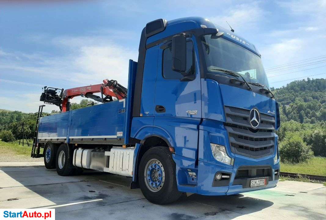 Mercedes-Benz ACTROS*480 PS*6×2*Dźwig*Platforma*Do Budowlanki*Drewna