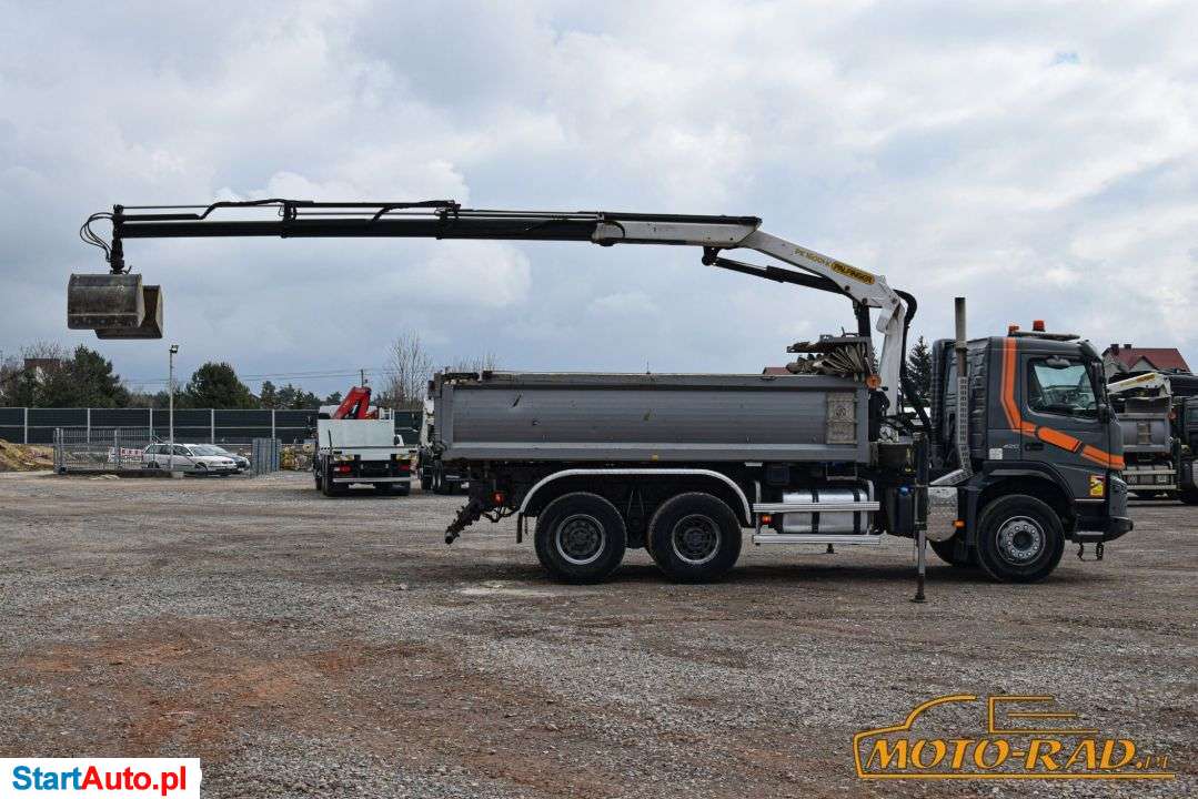 Volvo FMX 420 / 6×4 / WYWROTKA / HYDROBURTA / HDS PALFINGER PK 16001-K / 3x WYSUW / ROTATOR / CHWYTAK / AUTOMAT / MAŁY PRZEBIEG /
