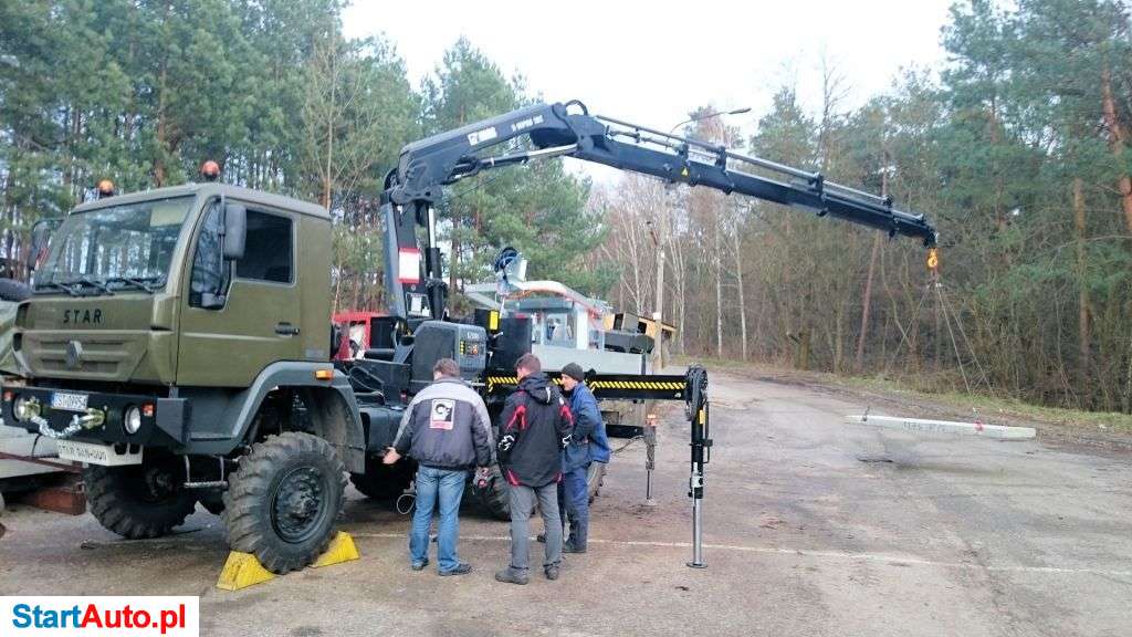 Star 266 MAN 6X6 ŻURAW HIAB 192 E 6 + KOSZ HDS