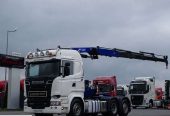 Scania R 580 / V8 / 6 X 2 / HDS HMF 3220 – WYSÓW 12,5 M / BARDZO BOGATE WYPOSAŻENIE / PILOT /