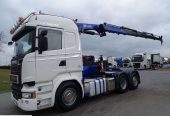 Scania R 580 / V8 / 6 X 2 / HDS HMF 3220 – WYSÓW 12,5 M / BARDZO BOGATE WYPOSAŻENIE / PILOT /