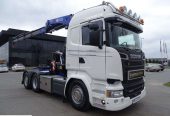 Scania R 580 / V8 / 6 X 2 / HDS HMF 3220 – WYSÓW 12,5 M / BARDZO BOGATE WYPOSAŻENIE / PILOT /