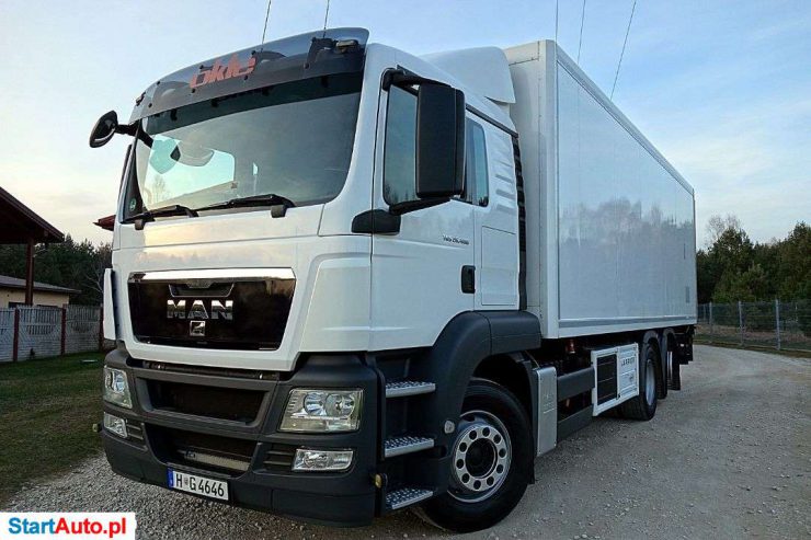 MAN TGS 26.400 EURO 5 OŚ SKRĘTNA CHŁODNIA CARRIER WINDA