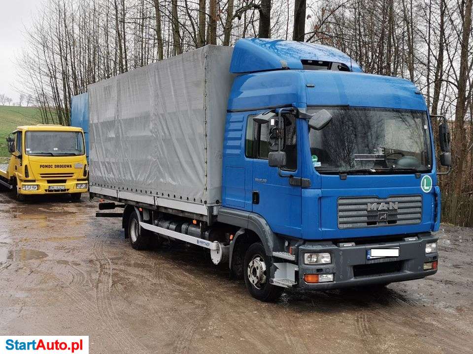 MAN TGL 12.210 210KM Burto-Plandeka 1-Właściciel Od Nowości Oryginalny Przebieg