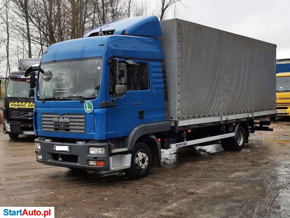 MAN TGL 12.210 210KM Burto-Plandeka 1-Właściciel Od Nowości Oryginalny Przebieg