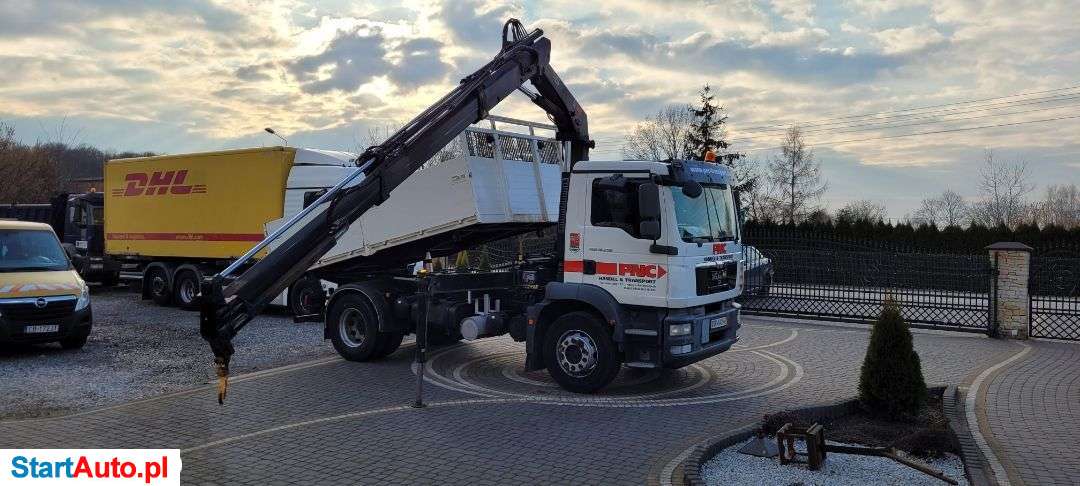 MAN TGM 18.290 HDS Hiab +Wywrotka Z Niemiec Wywrot 3 Stronny